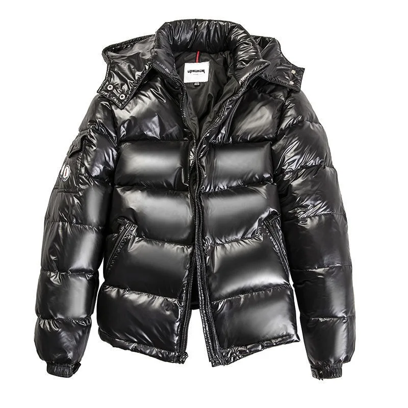 

Зимняя Новинка мужские и женские краткое описание утепленная пуховая куртка пальто блестящие пуховая куртка 2020 спортивное пальто T155