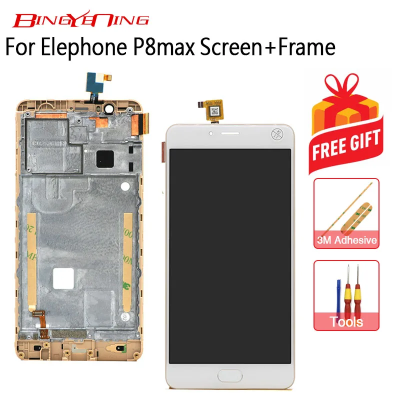 Оригинальный сенсорный экран BingYeNIing для Elephone P8 Max ЖК дисплей рамка замена