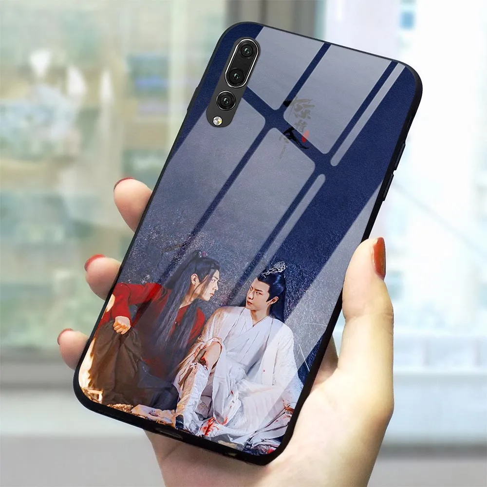Чехол Wang Yibo Xiao Zhan из закаленного стекла для телефона Huawei MATE 20 PRO чехол P10 P30 P Smart Lite 9