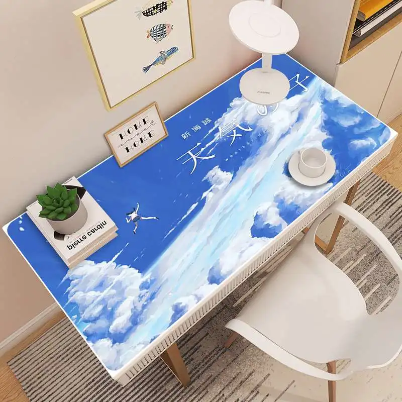 

Japanese Weathering With You Beautiful Anime Gaming Mousepad Desk Mat Size For Large Edge Locking Speed Version Game Pad