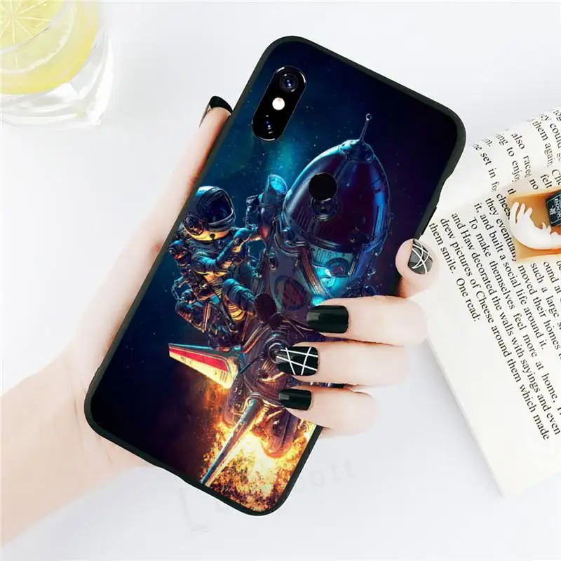 

0 Astronaut Aesthetics Space art high quality Phone Case For Xiaomi Redmi 4x 5 plus 6A 7 7A 8 mi8 8lite 9 note 4 5 7 8 pro