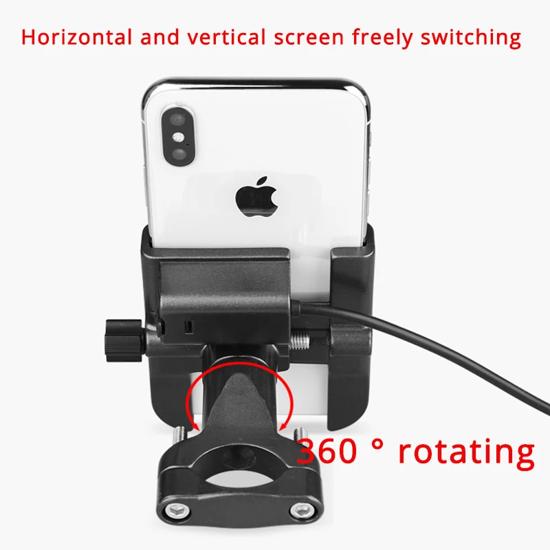 Универсальный алюминиевый велосипедный мотоциклетный держатель для телефона с
