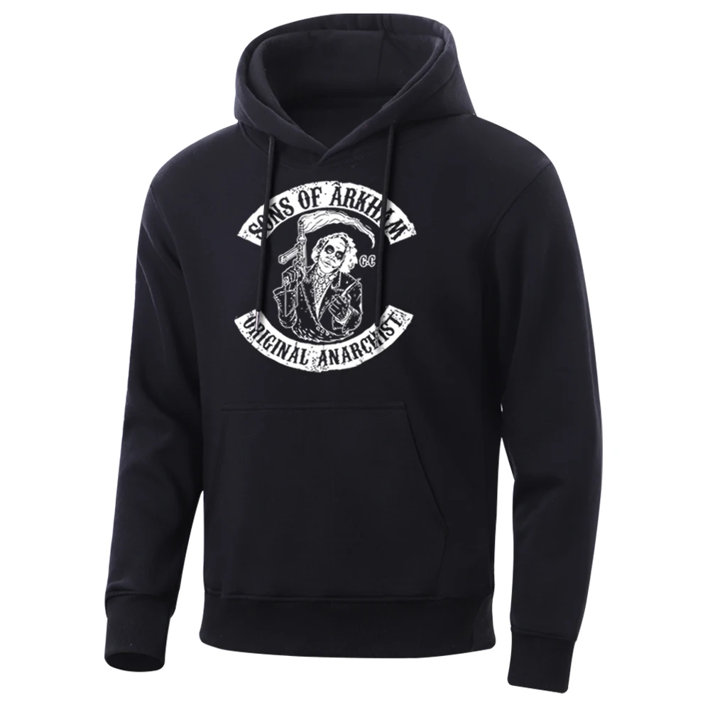 Джокер сыны Аркхема оригинальный анархист мужские с капюшоном ужас худи Зимняя