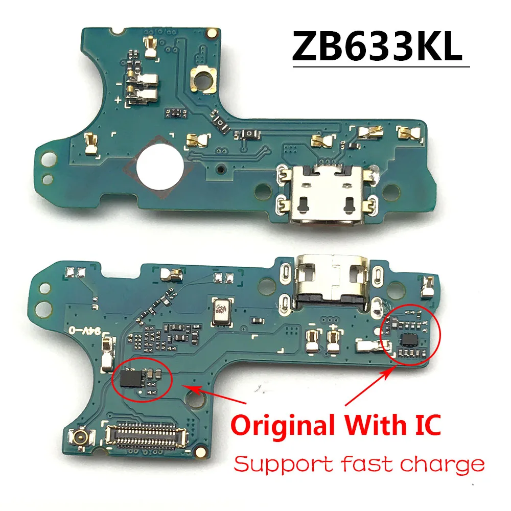 

50PCS，Original New USB Charging Port Board Flex Cable Connector Parts For Asus Zenfone Max M2 ZB633kl Microphone Module