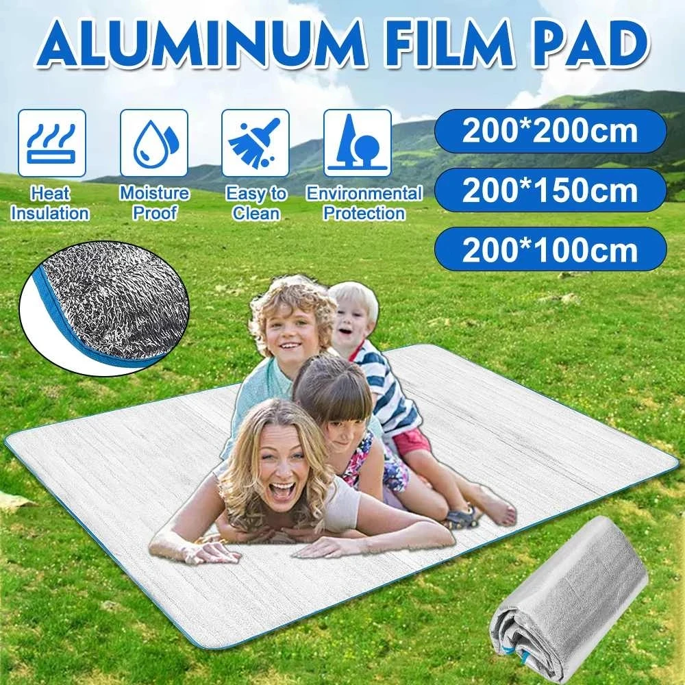 Коврик для кемпинга палатка матрас водонепроницаемая алюминиевая фольга