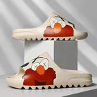 Шлепанцы унисекс с принтом, Повседневная дышащая пляжная обувь, Нескользящие водонепроницаемые сандалии, сланцы, мягкие тапки для дома и улицы