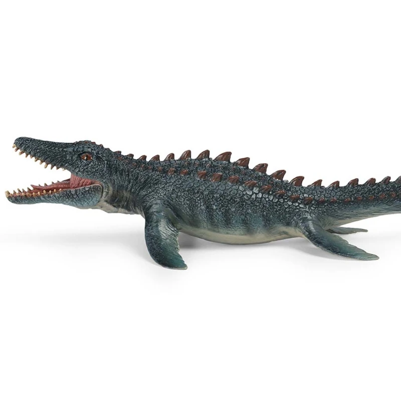 

Simulation Static Solid Marine Animal Model Ornaments Movable Jaw Mosasaur Children Educational Props Scene Decoration Kids