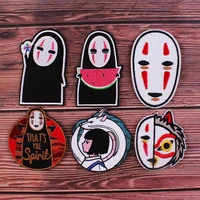 spirited away movie cartoon patch iron on patches for clothing japen stripes on clothes miyazaki hayao patch applique badges