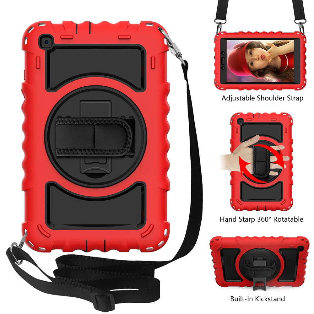 

Чехол для Samsung TAB A8.0, T290, T295 2019 с регулируемым плечевым ремнем для Samsung Galaxy Tab