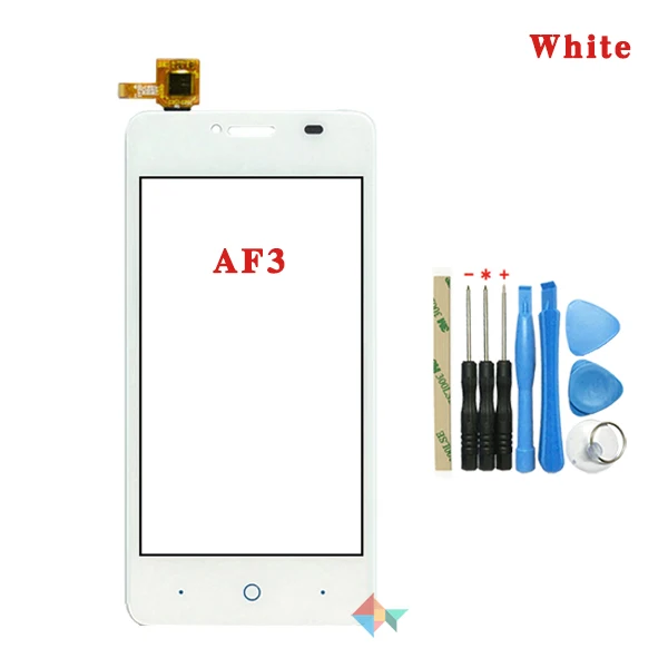 Высокое качество для zte Blade AF3 T221 A5 Pro или для zte Blade GF3 T320 V831 сенсорный экран дигитайзер Передняя стеклянная линза сенсорная панель - Цвет: AF3 White With Tool