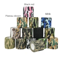 5cm self adhesive non woven adhesive duct tape ribbon camouflage waterproof camping tape wrap 5 yardsroll