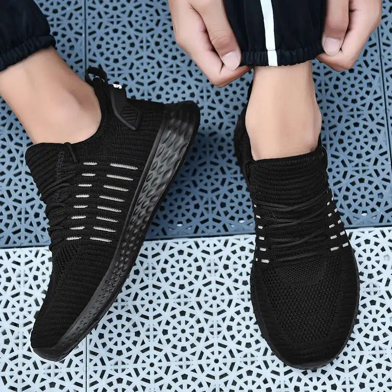 

Кроссовки мужские сетчатые на шнуровке, с низким верхом