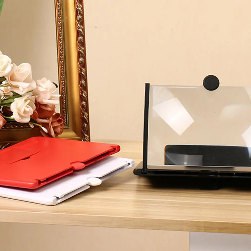 

10 Inch 3D Phone Screen Magnifier Amplifier Folding Design Hd Video Magnifier 3D Glass Watch Movies Smartphone Stand