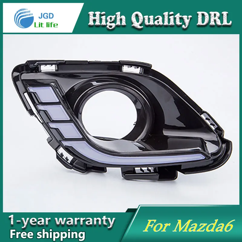 Бесплатная доставка! 12 В 6000k светодиодный дневный ходовой светильник чехол для