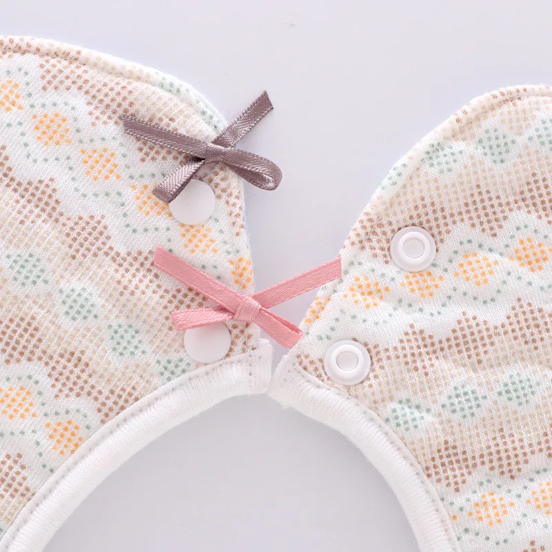 Baby Bibs Cotton Flower Waterproof Cloth Saliva Towel Rotating Babador Feeding Smock Infant Burp Cloths Bandana | Детская одежда и