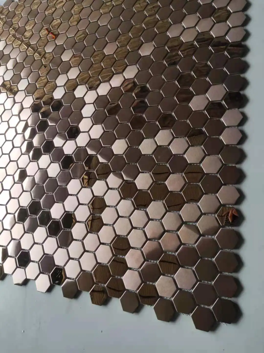 Прямая цена от производителя милая шестиугольная металлическая мозаичная