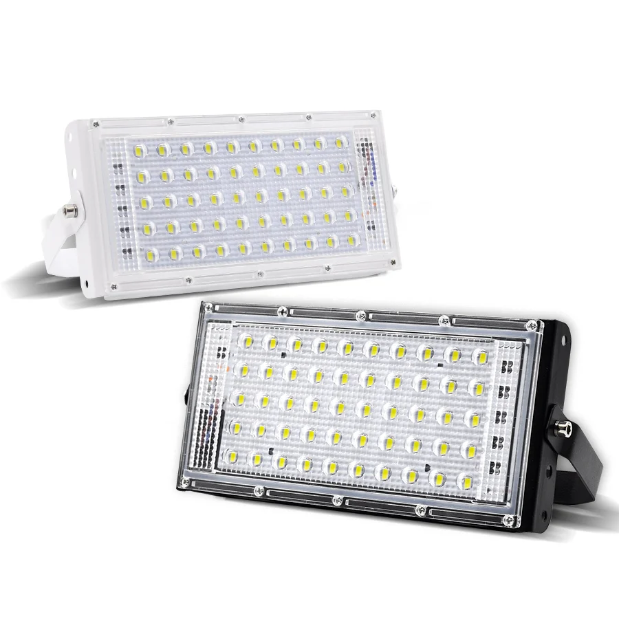 

Водонепроницаемый 50 Вт Светодиодный прожектор светильник красочные AC220V IP66 RGB Точечный светильник яркий современный DIY открытый светильник ...