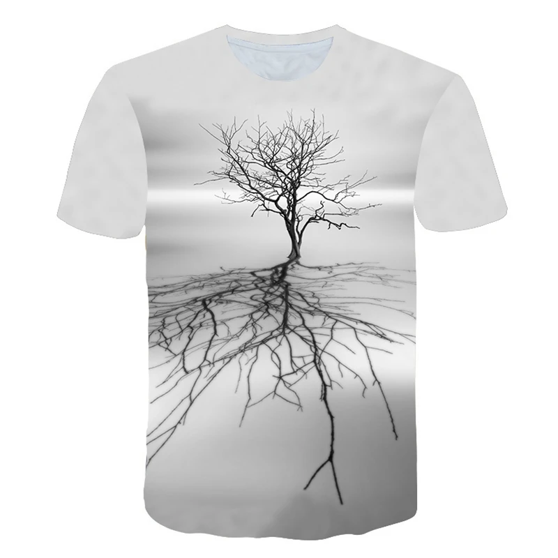 

Beautiful Landscape Scenery T shirt Men Women Picturesque 3d Print Snow Mountain Tshirt Unisex Casual Summer Tees Tops