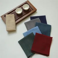 1pc plain simple thicken absorbent tea towel tablecloth home tea room cotton linen pot towel tea ceremony