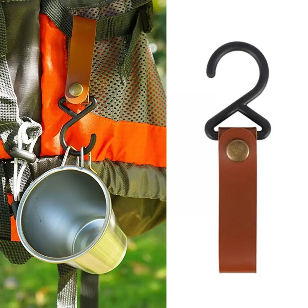 

5Pcs Outdoor Camping Hooks Portable Wind Rope Pot For Outdoor Hiking Hanging Buckle Camping U7G5