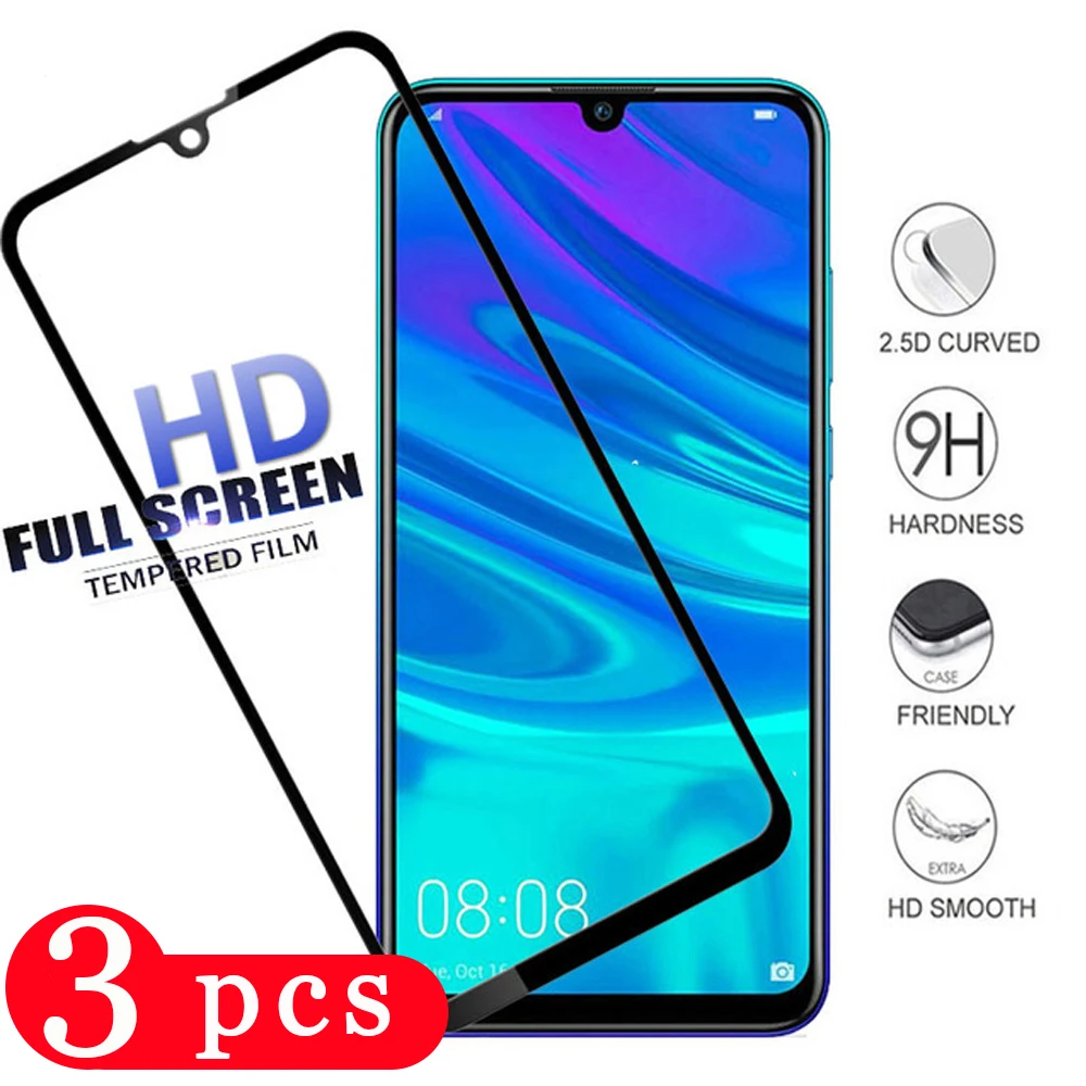 3 шт. полное покрытие для huawei y5 lite y6 y7 prime pro 2019 2018 защита экрана телефона Закаленное