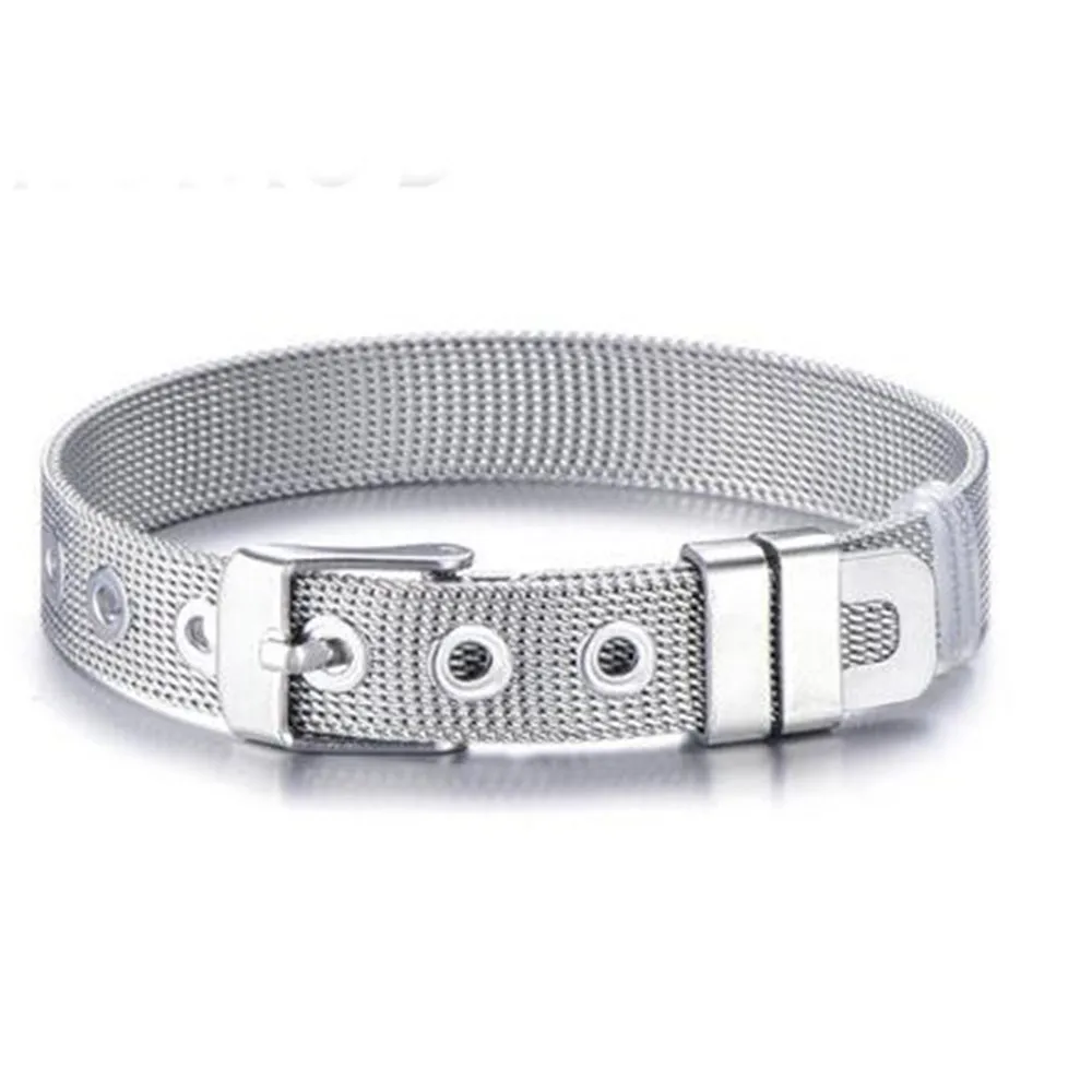 

2021 Hot Sale Stainless Steel Bracelet Fashion Man Woman 10MM Bangle Adjustable Jewelry wholesale