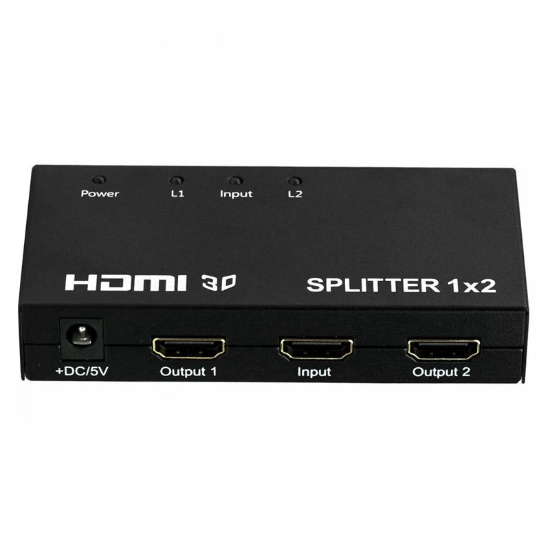 HDMI Splitter 1 in 2 Way Supports 3D 1X2 Audio UK Plug | Электроника