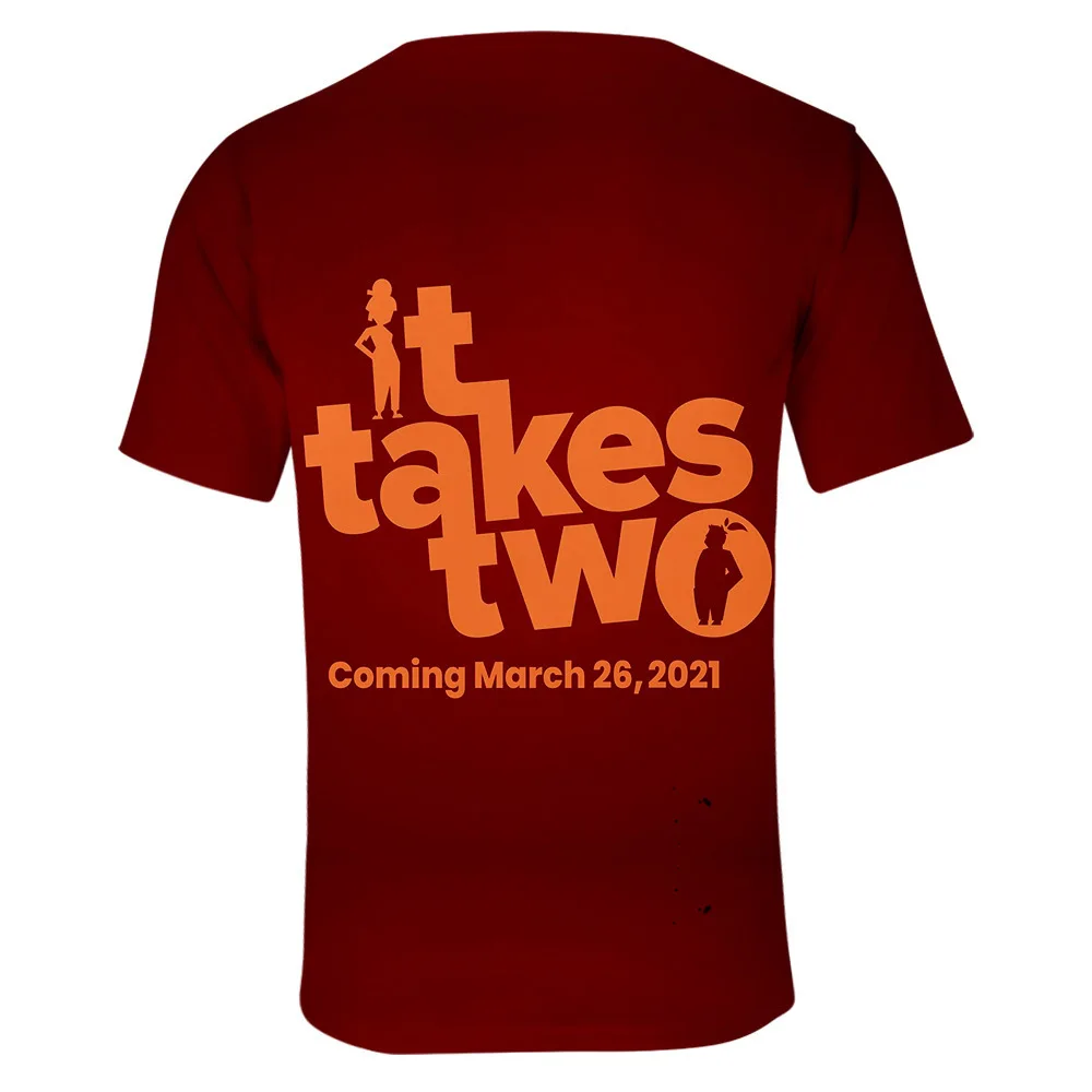 

2021 new It Takes Two men's and women's T-shirt 3d digital printing summer short-sleeved T-shirt Oversized t-shirt