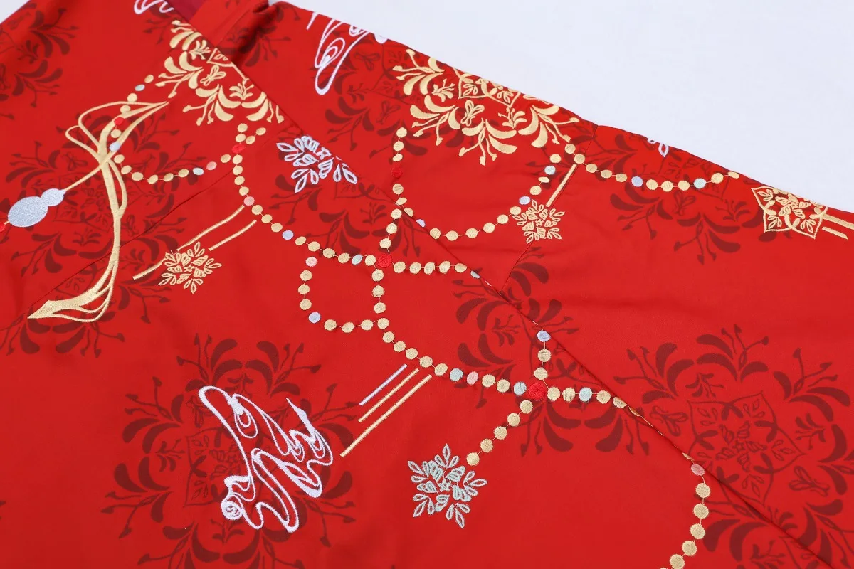 

Autumn Winter Women's Chinese Cloak Coat Skirt Embroidered Hanfu Chinese Traditional Ancient Outfit Carnival Costume For Lady