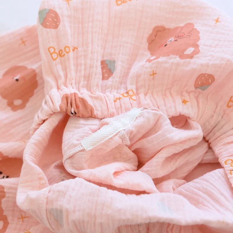 

Spring Summer Strawberry Bear Homewear Women's Pajamas Long Sleeve Pants Set Home loungewear Tracksuit Sleepwear