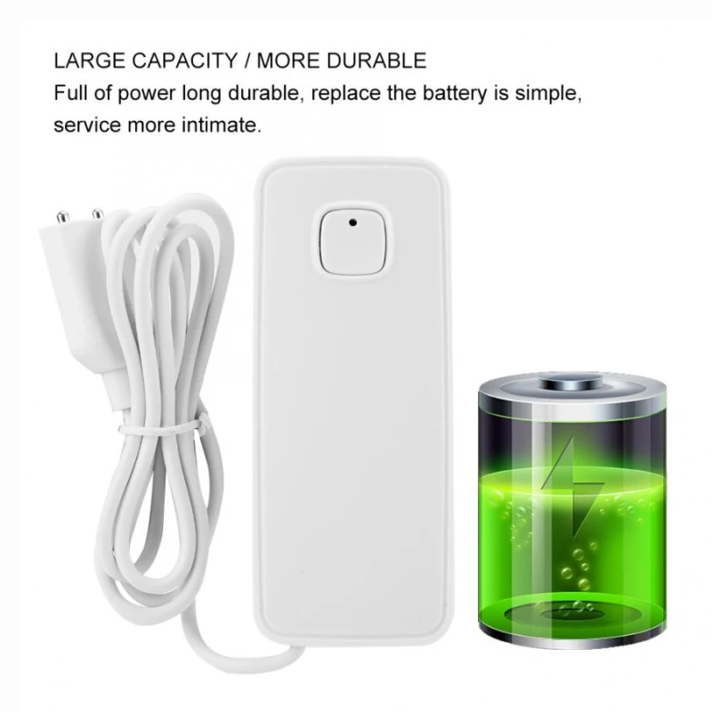 

WIFI Tuya Water Leak Alarm Detector Leakage Sensor Independent Flood Alert Overflow Smart Home Security System