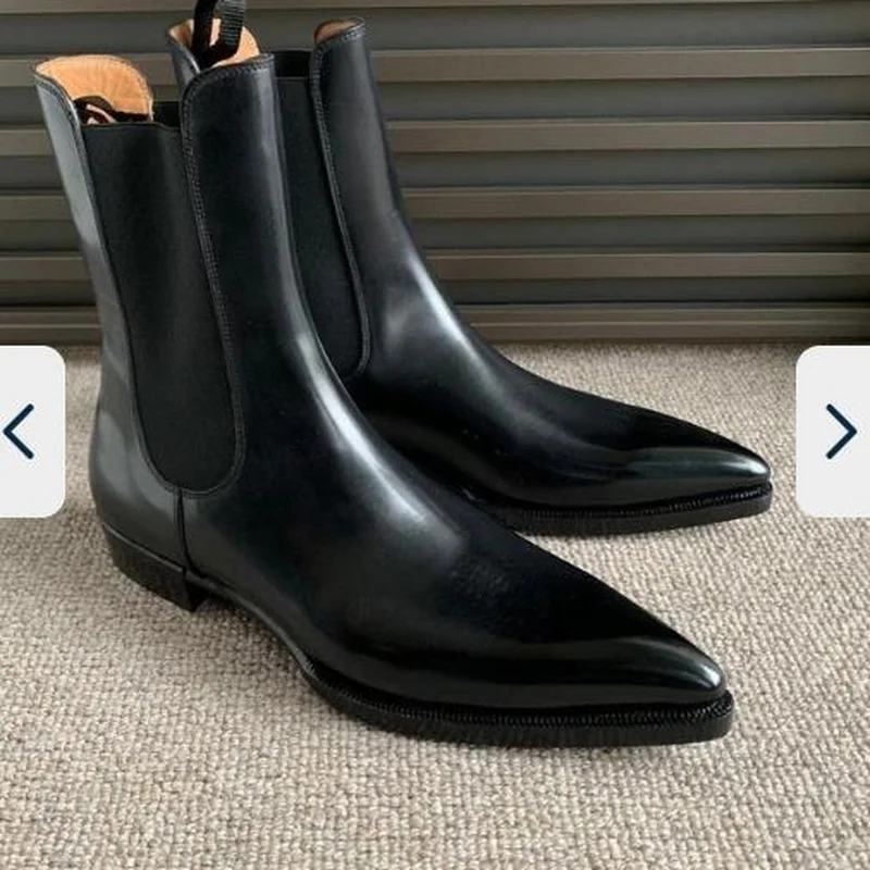 

Men PU Leather Shoes Low Heel Casual Shoes Dress Shoes Brogue Shoes Spring Ankle Boots Vintage Classic Male Casual TV282