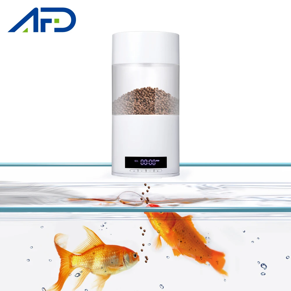 500 мл автоматический податчик для рыбы стеклянной аквариумная кормушка рыб ЖК