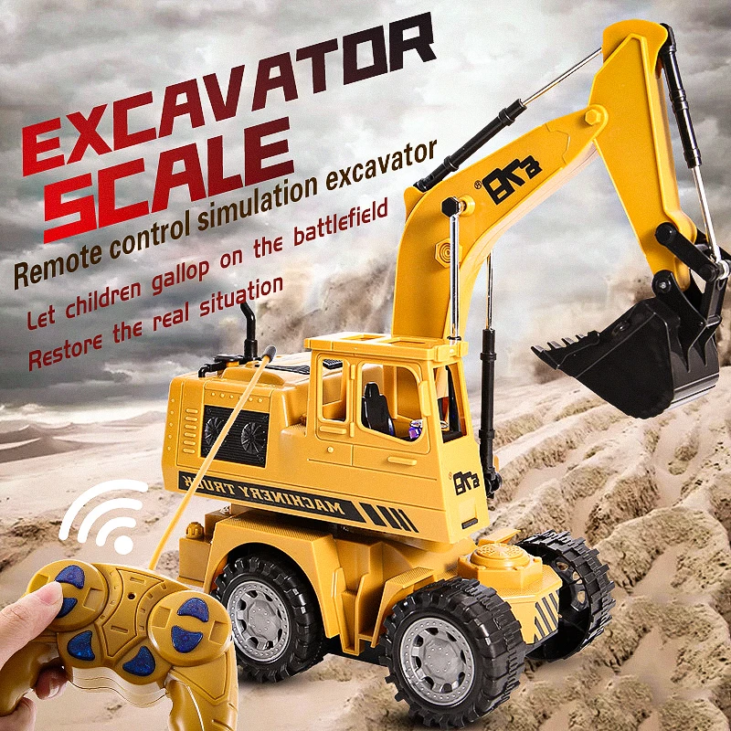 Модные 8077E RC грузовик экскаватор на дистанционном управлении Электрический