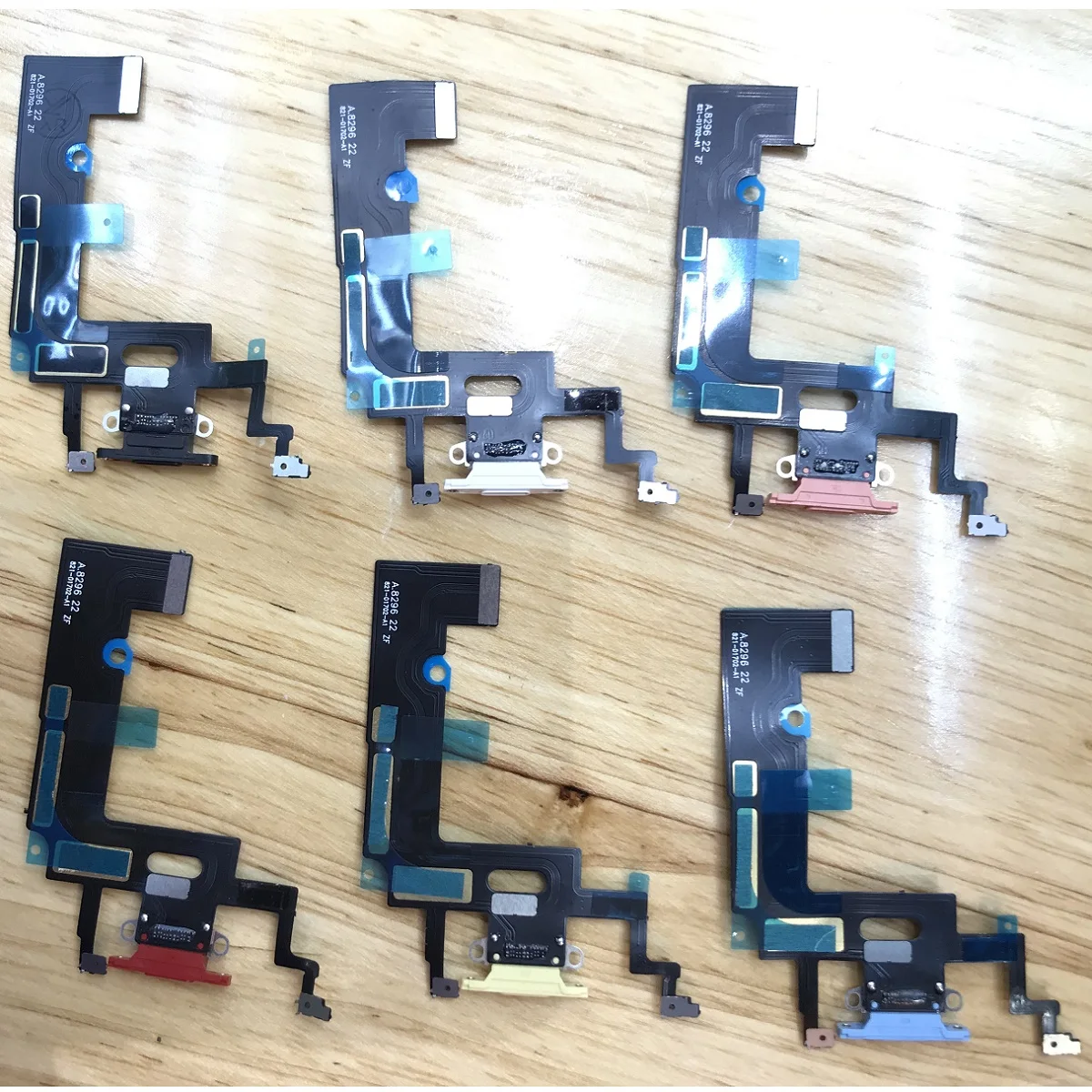 

for Apple iPhone XR White/Black/Blue/Red/Yellow/Coral Color Charging Port Dock Connector Flex Cable With Microphone Mic