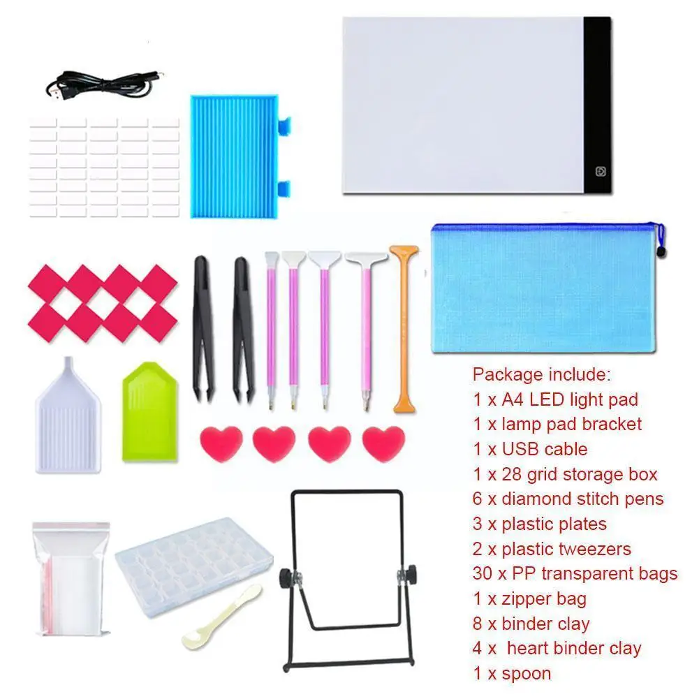 

59 шт. набор инструментов для самостоятельной сборки, локоть, алмаз, ручка для рисования, быстрый инструмент, набор светящихся сверл, Приклеи...