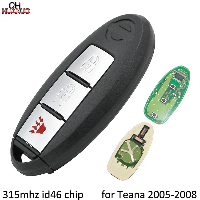 3 кнопки 315 МГц с чипом ID46 2 + 1 без ключа интерьер для Nissan Teana TIIDA 2005 2006 2007 2008|chip id46|chip