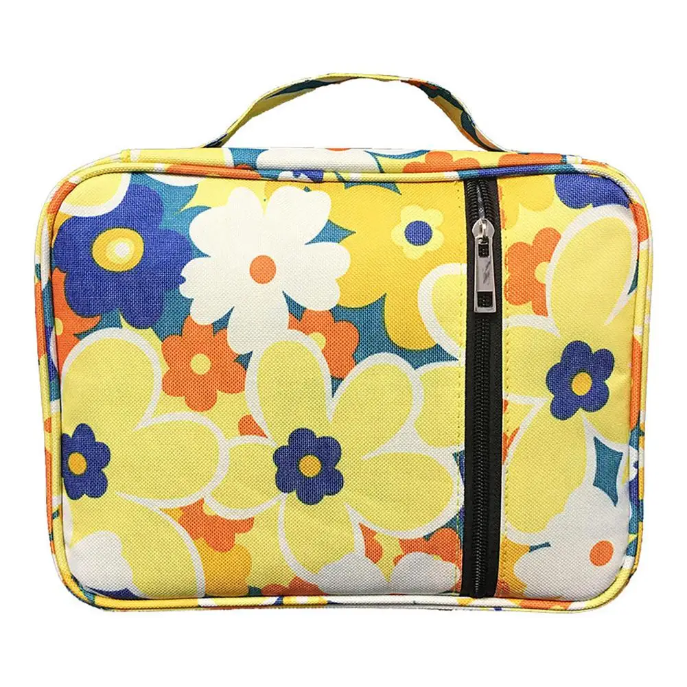 

Dustproof Church Bible Storage Bag Waterproof Printed Pastor Handbag Floral Pattern Document Bag File Box