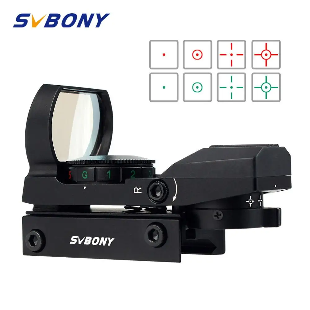 SVBONY 20 мм Rail Riflescope охотничий страйкбол оптика область голографический красный точка зрения Refle x 4 сетка тактические аксессуары F9128