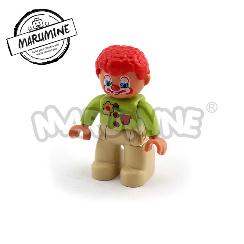 1 pcs MARUMINE Duplo блочные фигурки 13 видов карьера аксессуары большие кирпичи части Дети Развивающие игрушки DIY для игр - Цвет: 1 pcs