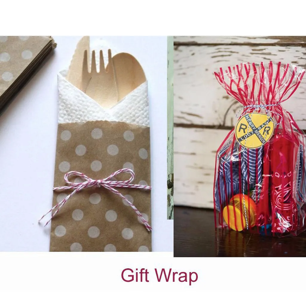 Хлопковая веревка для выпечки двухцветный шпагат деревенские ремесла