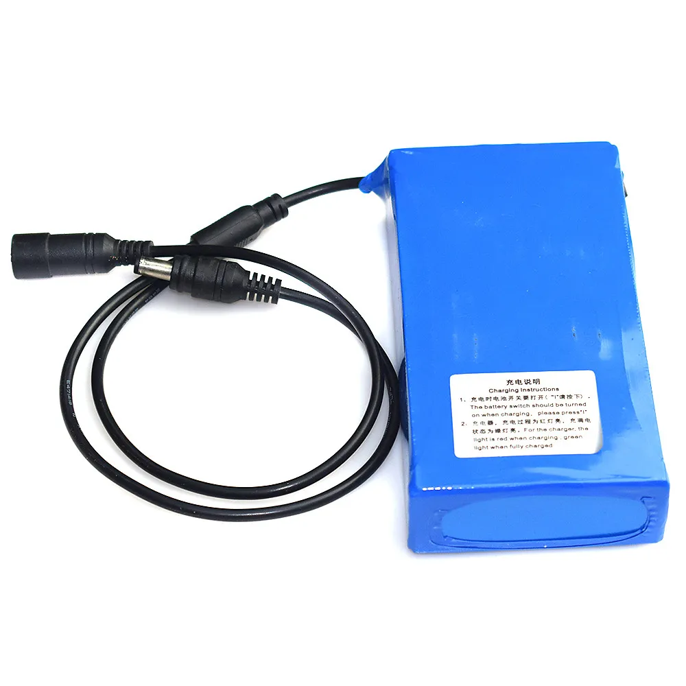 

Mobile Power Bank Case External DC 12V 6800-18000mAh Super Rechargeable Li-ion Lithium Battery Pack +US Plug For Cameras #LR3