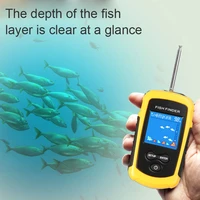 100m portable sonar lcd fish finders fishing tools echosounder fishing finder ocean rivers or lake qw