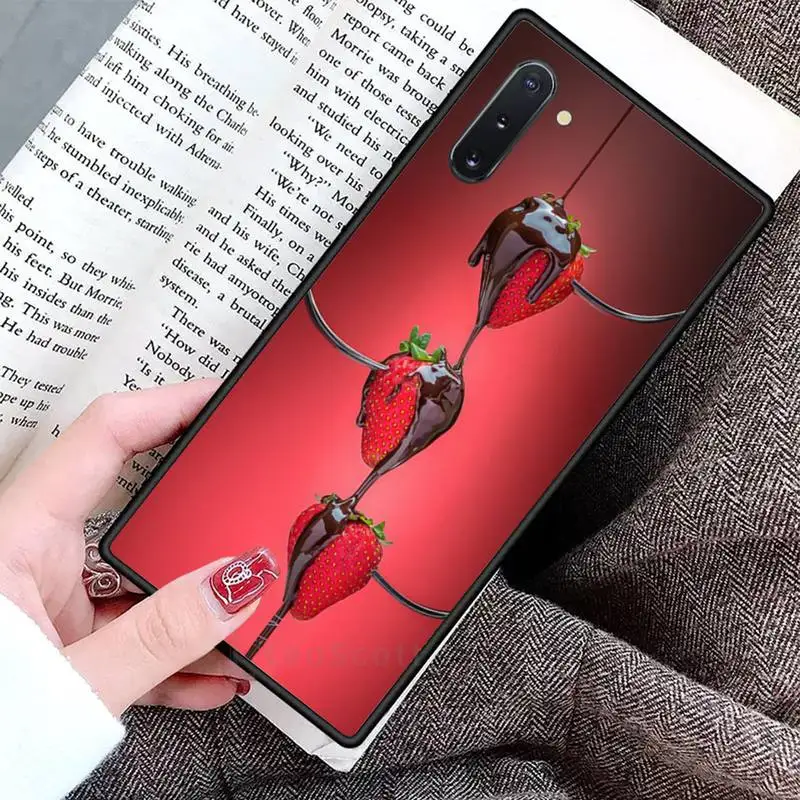 

Dancing fruit strawberry Phone Case For Samsung Galaxy S8 S9 S10 Plus S10E Note 3 4 5 6 7 8 9 10 Pro Lite cover