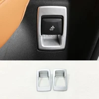 abs chrome for bmw x3 g01 2018 2019 car rear seat adjustment switch decoration cover trim sticker car styling accessories 2pcs