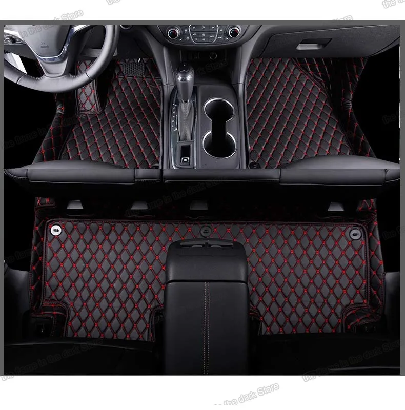 

Lsrtw2017 Fiber Leather Car Floor Mat for Chevrolet Equinox 2017 2018 2019 2020 Rug Carpet Cover Accessories Auto Protector
