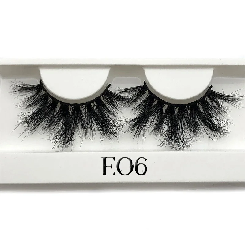 

Hot Sale 25mm Mink False Eyelashes 25/50/75/100 Wholesale 3D Mink Lashes Big White Tray Label Makeup Dramatic Long Mink Lashes