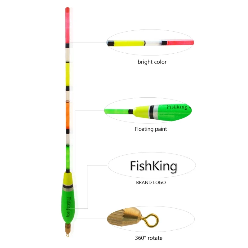 5 Pcs/Set Fishing Float high quality Balsa Wooden intensity durable Floating Drift Vertical Buoy Accessory | Спорт и развлечения