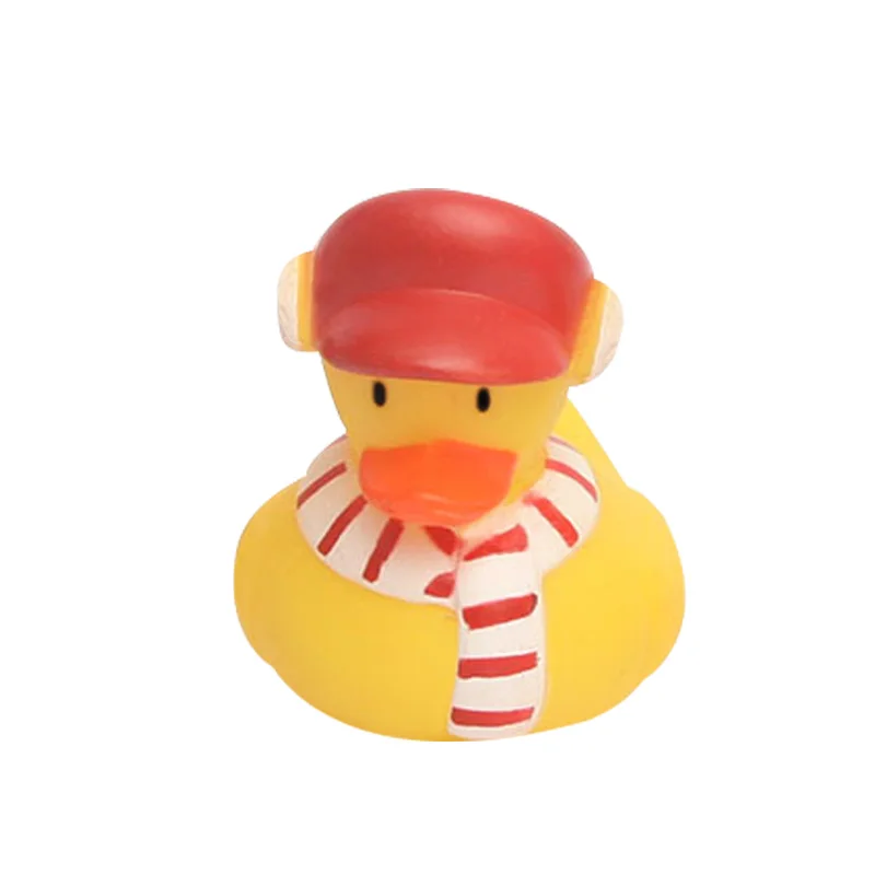 Мульти рождественские стили утки резиновые плавающие пищалки звук распылитель