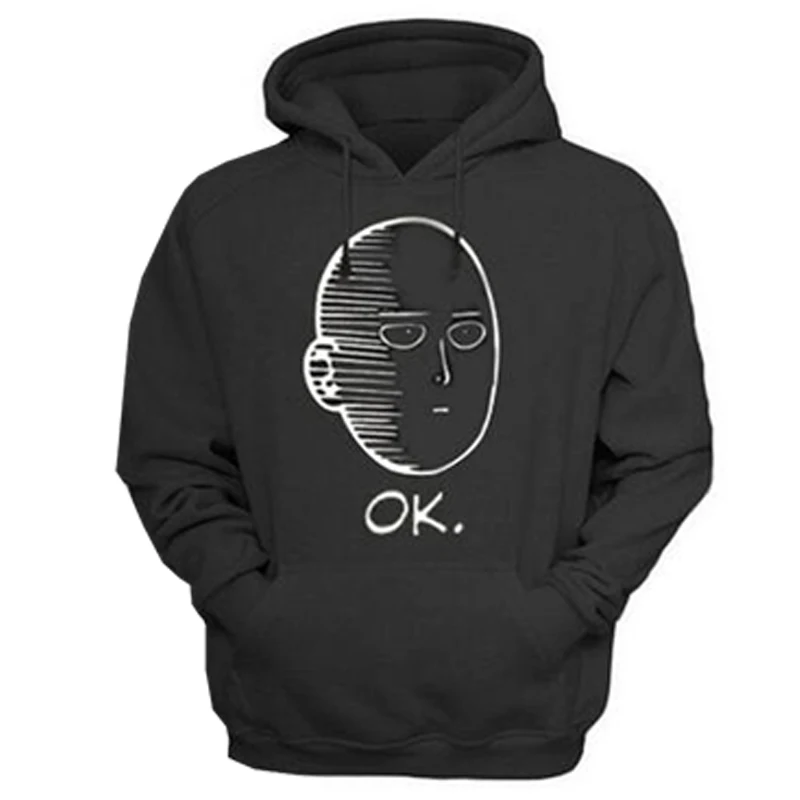 Style 1 Black One Punch Man, мужские и женские толстовки, аниме ONE, толстовки Oppai ONE PUNCH-MAN, флисовая куртка, Harajuku, толстовки - Цвет: Style 1 Black